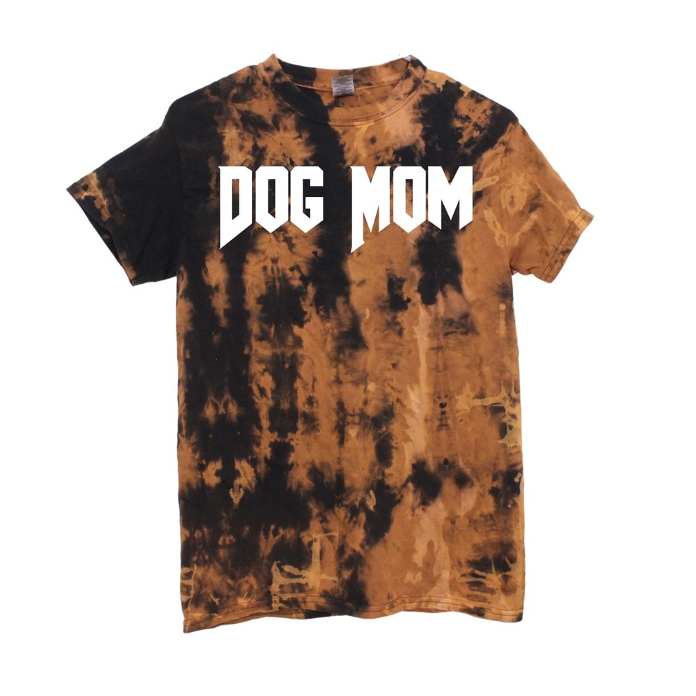 Edgy Dog Mom Tie Dye T-shirt